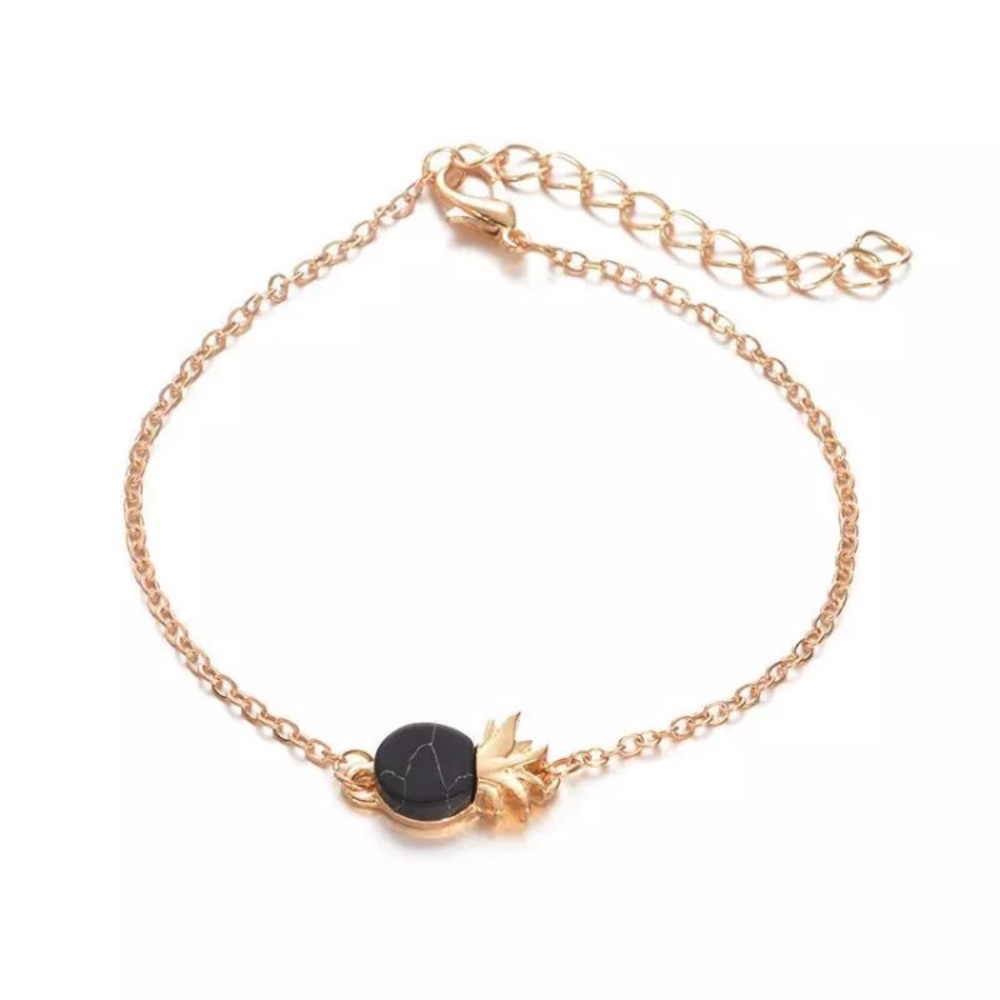 ▪️Black Marble Pineapple Bracelet